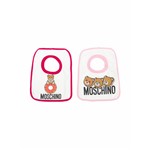 Ficha técnica e caractérísticas do produto Moschino Kids Conjunto com 2 Babadores com Estampa 'Teddy Bear' - Branco