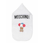 Moschino Kids Saco de Dormir com Estampa de Logo - Cinza