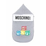 Ficha técnica e caractérísticas do produto Moschino Kids Saco para Dormir com Zíper Lateral e Estampa de Logo - Cinza