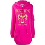 Ficha técnica e caractérísticas do produto Moschino Vestido com Estampa de Logo - Rosa