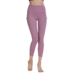 Ficha técnica e caractérísticas do produto FLY Mulher de cintura alta Calças Elastic Yoga Sólidos Calças Cor Magro Nona Sports Outdoors