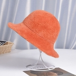 Ficha técnica e caractérísticas do produto Mulher Pure Color Fashion Plush Hat Outono-Inverno Quente Chapéu All-jogo Chapéu Panamá