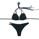 Ficha técnica e caractérísticas do produto Mulher Sexy Bikini Set Beach Lace-up Separado Meninas fatos de banho Swimwear