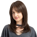 Ficha técnica e caractérísticas do produto Mulheres 50 centímetros Moda Natural reta longa peruca de cabelo