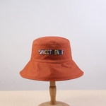 Ficha técnica e caractérísticas do produto Mulheres Big - abas Pescador Hat Cartas Padrão protetor solar dobrável Chapéu de Sol