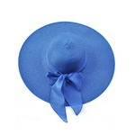 Ficha técnica e caractérísticas do produto Mulheres bowknot Big Eaves Straw Hat Moda Folding Chapéu de Sol