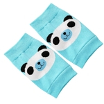 Ficha técnica e caractérísticas do produto Mulheres Cute Panda Knitted Leg Knee Mangas Summer Footless Sports Protector Meias