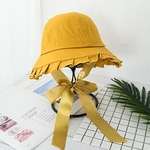 Ficha técnica e caractérísticas do produto TS Mulheres Fisherman Plaited Lacing Flounce Sun Visor Hat
