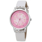 Ficha técnica e caractérísticas do produto TS Mulheres Girl Fashion Sweet Candy cores de couro Watchband Quartz Relógios