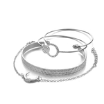 Ficha técnica e caractérísticas do produto Mulheres Lady Simples Design Lua em forma de jóias de diamantes pulseira