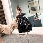 Ficha técnica e caractérísticas do produto Mulheres menina lantejoulas ombro cadeia sacos coloridos Princesa Bling Crossbody Bag