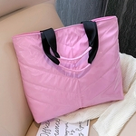 Ficha técnica e caractérísticas do produto Mulheres Moda cor s¨®lida Zipper HnadBag Waterproof Shoulder Bag Shopping Bag
