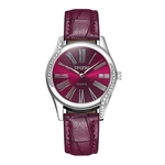 Ficha técnica e caractérísticas do produto Women Fashion Luxury Leisure Set Auger Leather Stainless Steel Quartz Watch