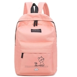 Ficha técnica e caractérísticas do produto Mulheres Moda de Outdoor quatro pe?as Zip Nylon cor s¨®lida Backpack Travel Bag