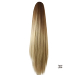 Ficha técnica e caractérísticas do produto Mulheres Moda garra grampo longa reta rabo de cavalo das extens?es do cabelo peruca peruca B