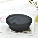 Ficha técnica e caractérísticas do produto Mulheres Moda Hat Versão Coreana cor sólida Beret Painter Hat Japanese Style Hat Pumpkin