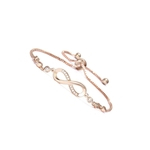 Ficha técnica e caractérísticas do produto Mulheres Moda ¨²nico pulseira do sexo feminino 8 em forma ajust¨¢vel Bracelet Bangle