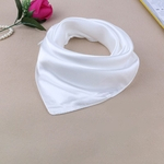 Ficha técnica e caractérísticas do produto Mulheres Moda Sólidos Soft Color Silk Scarf Praça Bandana lenço do pescoço wrap lenços