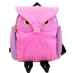Ficha técnica e caractérísticas do produto Mulheres Owl Backpack Feminino Pu Personalidade Backpack Travel Bag Estudante Bag