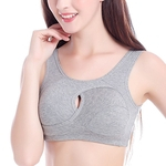 Ficha técnica e caractérísticas do produto LAR Mulheres Seamless Traceless à prova de choque elástico respirável Yoga sono Sports Bra Vest Underwear