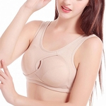 Ficha técnica e caractérísticas do produto Gostar Mulheres Seamless Traceless à prova de choque elástico respirável Yoga sono Sports Bra Vest Underwear
