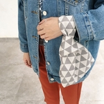 Ficha técnica e caractérísticas do produto Mulheres Simples Casual atado Wrist Bag Mobile Phone Key Money Bag Bolsa