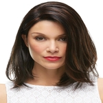 Mulheres vendas quentes alta densidade média curta sintética reta misturar perucas marrons para as mulheres brancas / preto