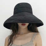 Ficha técnica e caractérísticas do produto Mulheres Verão doce All-jogo Solid Color Outdoor Sun Proteção Hat respirável Cap Fisherman Casual Gostar