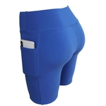 Ficha técnica e caractérísticas do produto Mulheres Yoga calças cor sólida com metade do comprimento justas Shorts para esportes calças de yoga