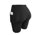 Ficha técnica e caractérísticas do produto Mulheres Yoga calças cor sólida com metade do comprimento justas Shorts para esportes Gostar