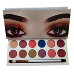 Ficha técnica e caractérísticas do produto Multicolor 12 cores Sombra Cosmetic Makeup Palette Glitter Powder