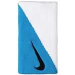 Ficha técnica e caractérísticas do produto Munhequeira Nike Dri-Fit Doublewide 2.0 - Azul-Branco
