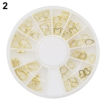 Ficha técnica e caractérísticas do produto Nail Art Decor Alloy Hollow Star Anchor Scallop Tip DIY Decor Manicure Wheel