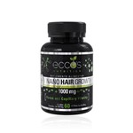 Nano Hair Growth Suplemento Alimentar 60 Caps 30g - Eccos Nutrition Crescimento Barba Anti Queda Calvície