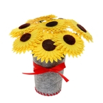 Ficha técnica e caractérísticas do produto LOS Não-tecidos Potted Flower Children Artesanal criativa Simulação manual DIY vaso presente Planta