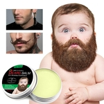 Ficha técnica e caractérísticas do produto Bálsamo Barba Natural Condicionador de Barba Profissional para Crescimento da Barba Cera de Bigode Orgânica para barba Estilo Suave