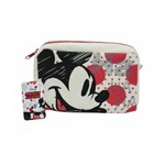 Necessaire do Mickey em Algodão Cru Porta Maquiagem Disney - Drina