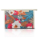 Ficha técnica e caractérísticas do produto Necessaire Envelope Estampada Tam. P Bege/Floral Nylon Jacki Design