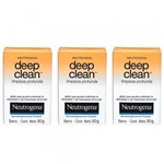 Ficha técnica e caractérísticas do produto Neutrogena Deep Clean Sabonete Facial Limpeza Profunda 80g (Kit C/03)