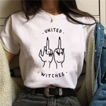 Ficha técnica e caractérísticas do produto New Harajuku Feminista Feminismo T-shirt da fêmea do verão bonito Grl Pwr Ullzang Imprimir Mulheres manga curta T-shirt