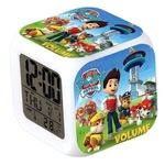 Ficha técnica e caractérísticas do produto New Patrol Paw bonito 7 Cor Mudar Alarm Night Light Relógio Crianças Toy Crianças
