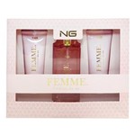 Ficha técnica e caractérísticas do produto NG Parfum Lodeur Du Femme Kit - EDP + Loção Corporal + Gel de Banho Kit