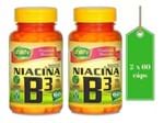 Ficha técnica e caractérísticas do produto Niacina Vitaminas B3 Unilife 2 X 60 Cápsulas 500Mg
