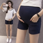 Ficha técnica e caractérísticas do produto Niceday Casual Shorts cor sólida para a mulher gravida abdomen Prova