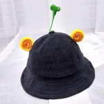 Ficha técnica e caractérísticas do produto Amyove Lovely gift Crianças Bebés Meninos Meninas finas protectores solares desenhos animados Sprouts de feijão forma de balde Hat