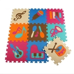 Ficha técnica e caractérísticas do produto Amyove Lovely gift Padrão 9Pcs antiderrapante dos desenhos animados tapete de área de Puzzle Mat for Kids Jogo Playing