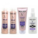 Ficha técnica e caractérísticas do produto NICK VICK Liso Extr Shampoo Cond Máscara e Fluido Acelerador - Nick Vick