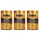 Ficha técnica e caractérísticas do produto Niely Gold Chocolate Máscara Capilar 1kg (Kit C/03)