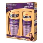 Ficha técnica e caractérísticas do produto Kit Niely Gold Liso Prolongado Shampoo 300ml + Condicionador 200ml