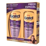 Ficha técnica e caractérísticas do produto Niely Gold Kit Liso Prolongado Shampoo + Condicionador